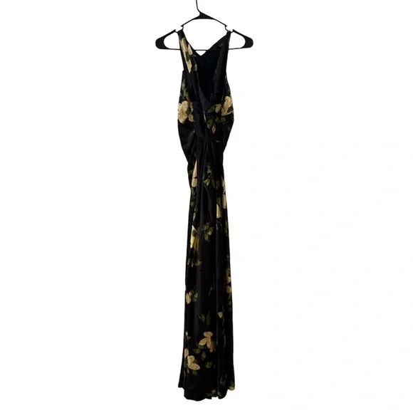 🆕 REFORMATION Anaiis Silk Maxi Dress in Mood For Love Sz 8 - Picture 4 of 7